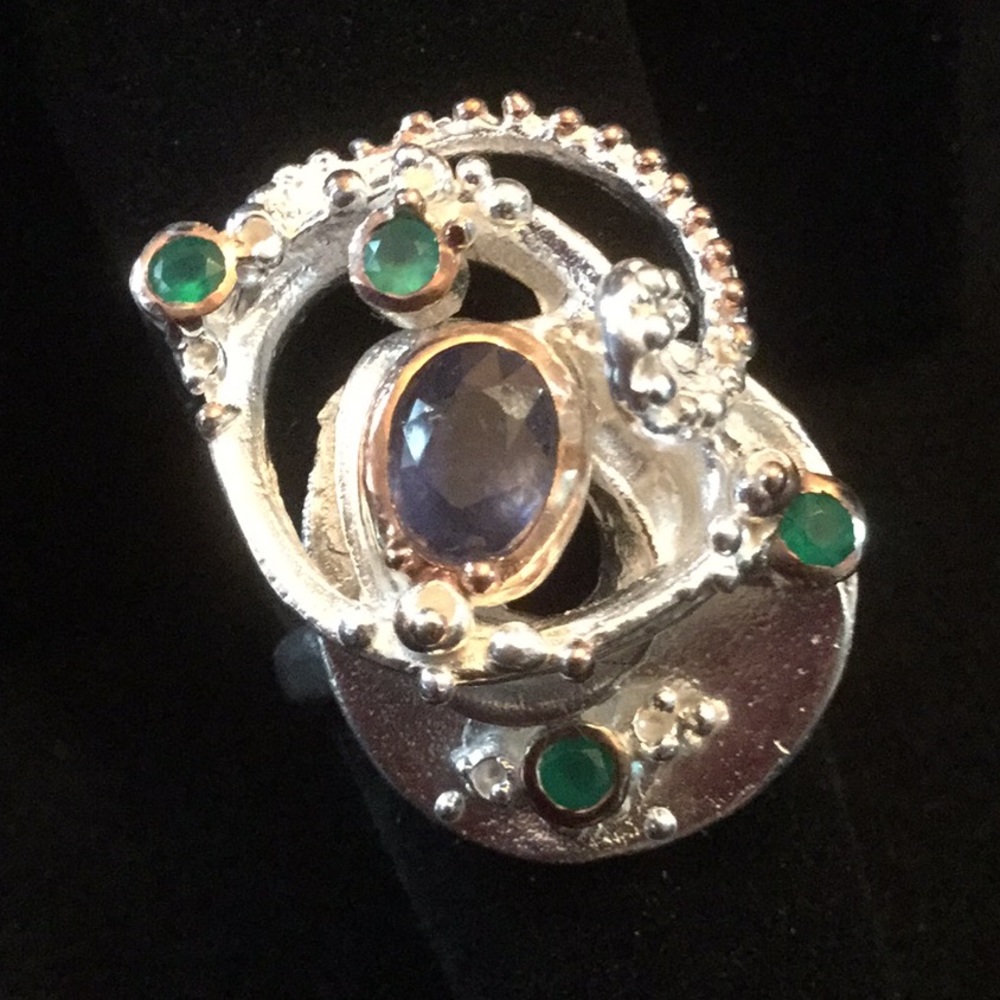 Super Stunning Genuine Kyanite Artistic Ring